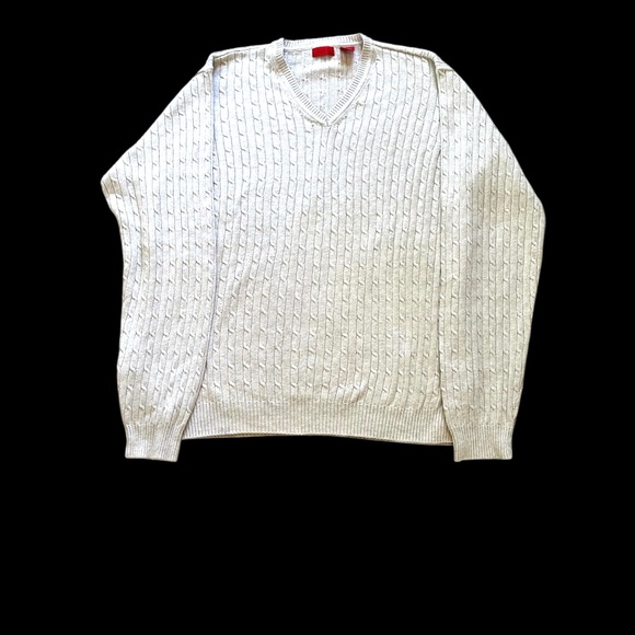 Izod men's  large sweater, cream colored, never worn! - Picture 1 of 3